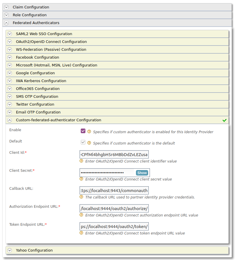 Federated Authenticator